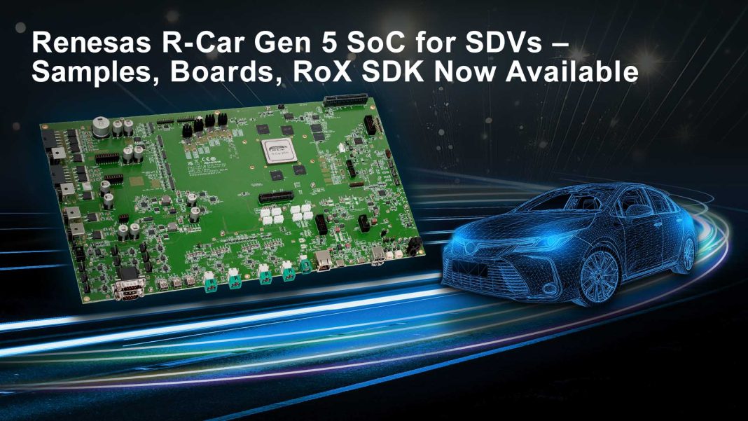 Renesas Launches R-Car Gen 5 Platform for Multi-Domain SDVs Renesas Launches R-Car Gen 5 Platform for Multi-Domain SDVs
